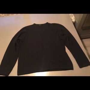 Black v-neck sweater